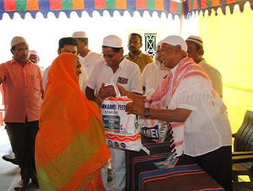 Community support through essential goods distribution